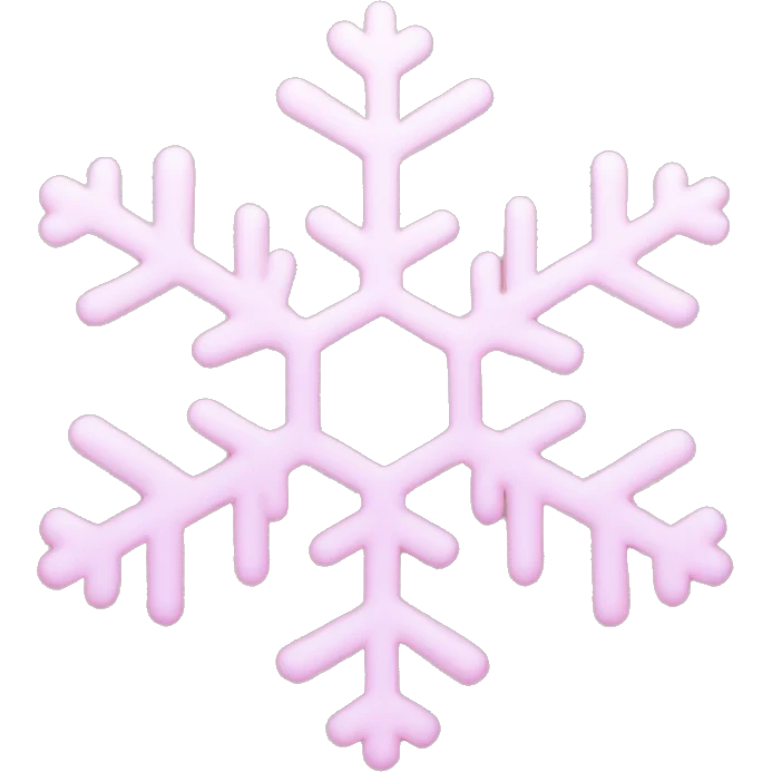 pastel pink snowflake  emoji