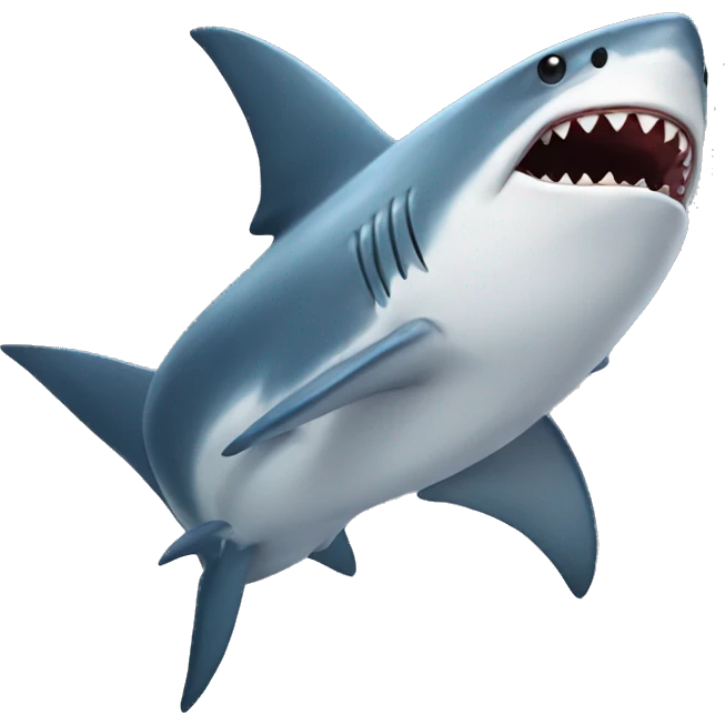 Flying shark emoji