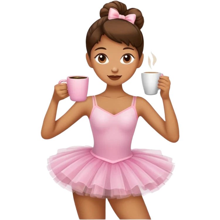 Un café con una bailarina  emoji