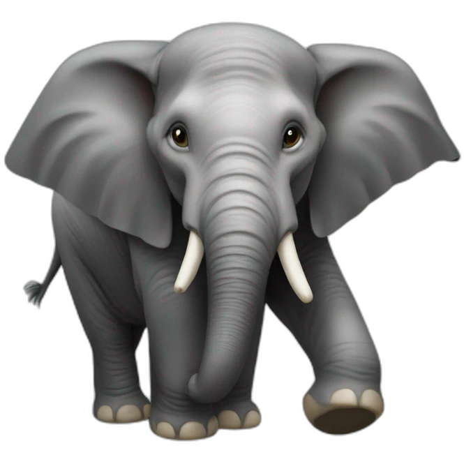 un éléphant balançoire emoji