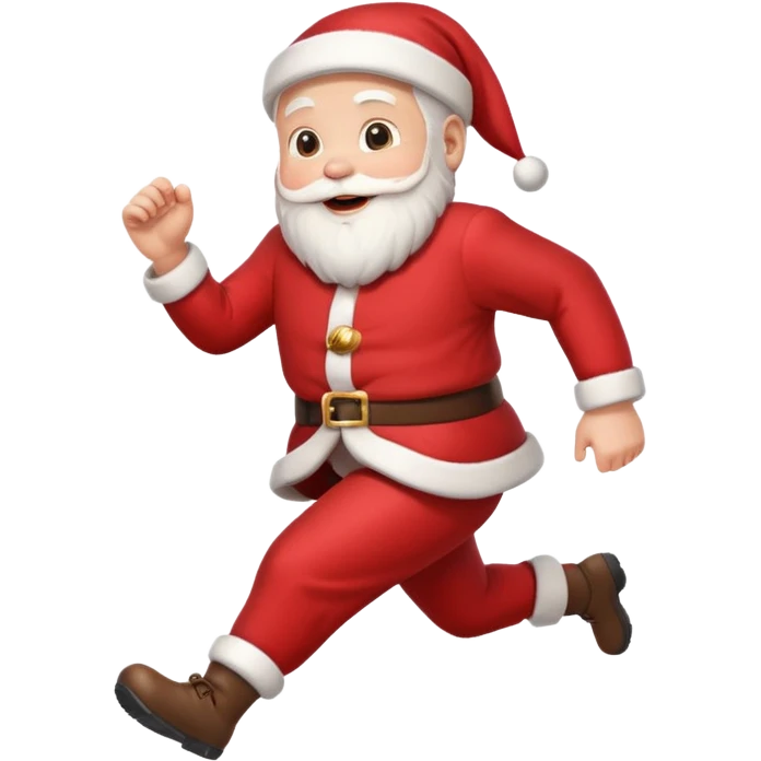 Santa running emoji