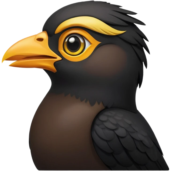 A common myna bird cute emoji emoji