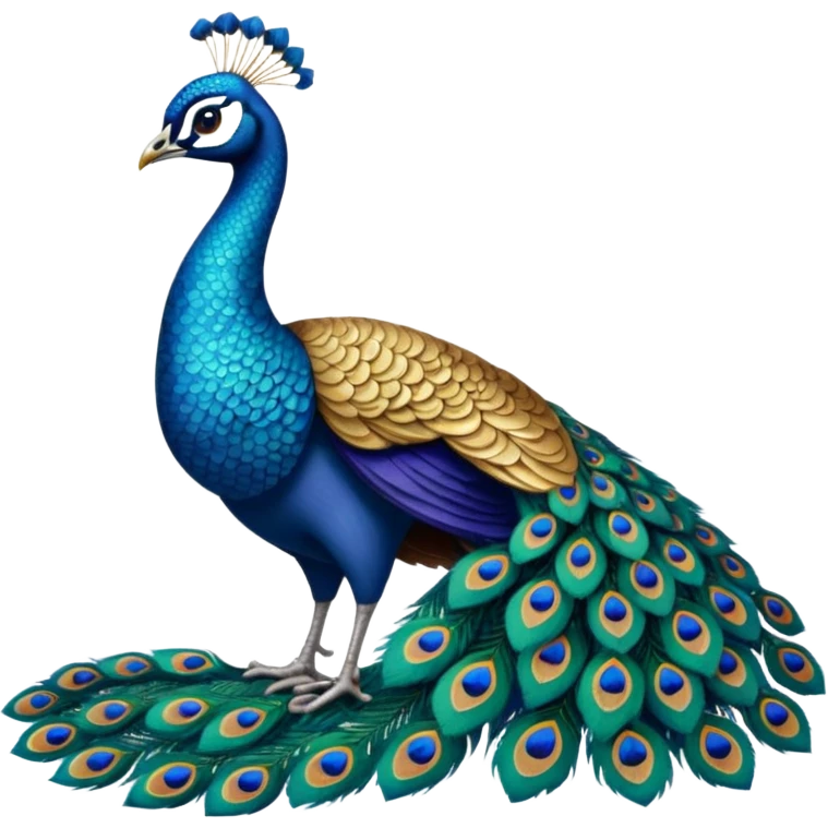 peacock print emoji