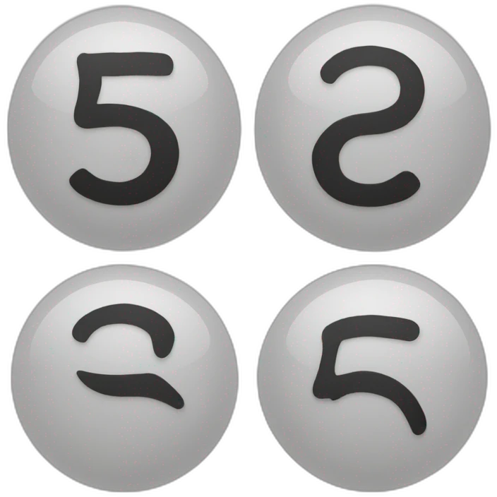 The numbers “24” in black text emoji