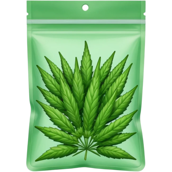 weed bud pack zip transparent emoji
