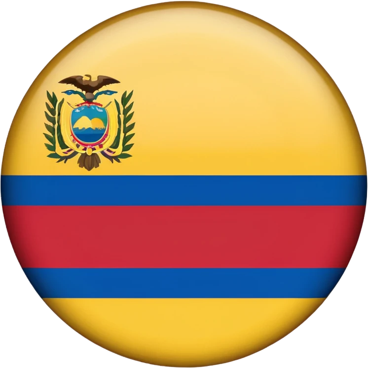 Bandera de colombia circular emoji