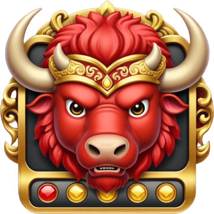Angry buffalo slot machine emoji