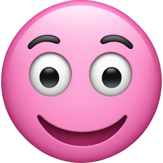 Pink smiley face emoji