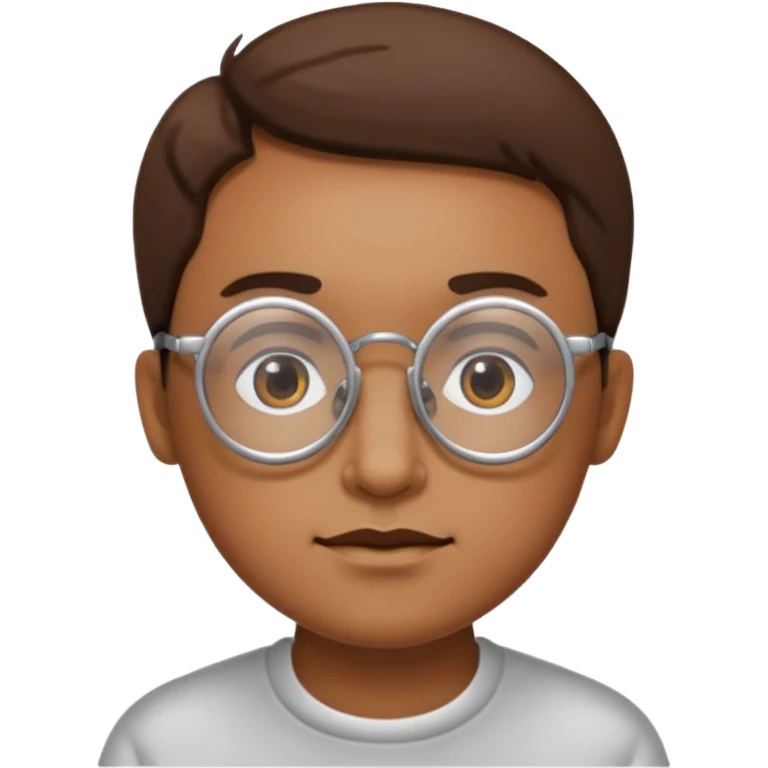 동그란 안경 emoji