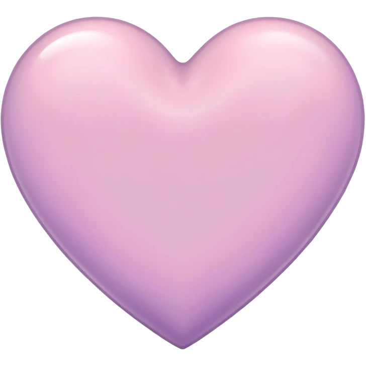 Lavender blush color heart emoji