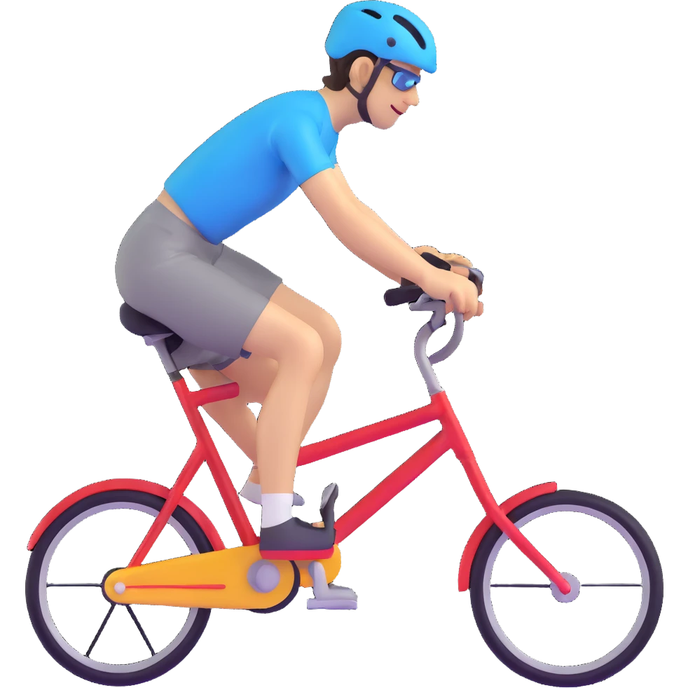 person riding a bike emoji