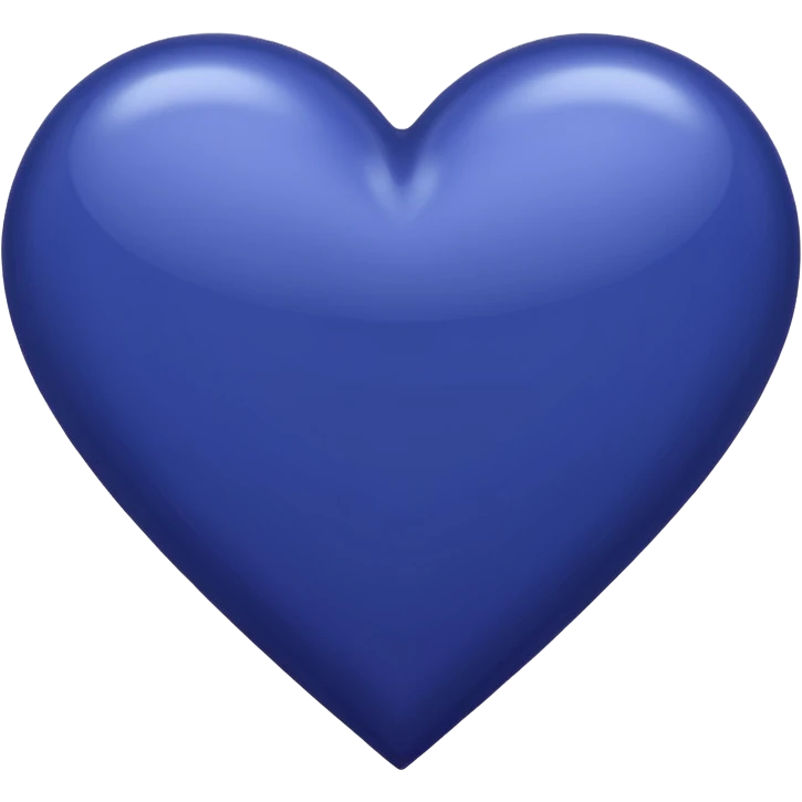 Navy blue heart almost purple emoji