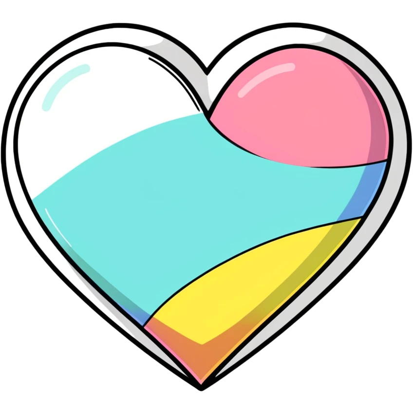 Rainbow heart  emoji