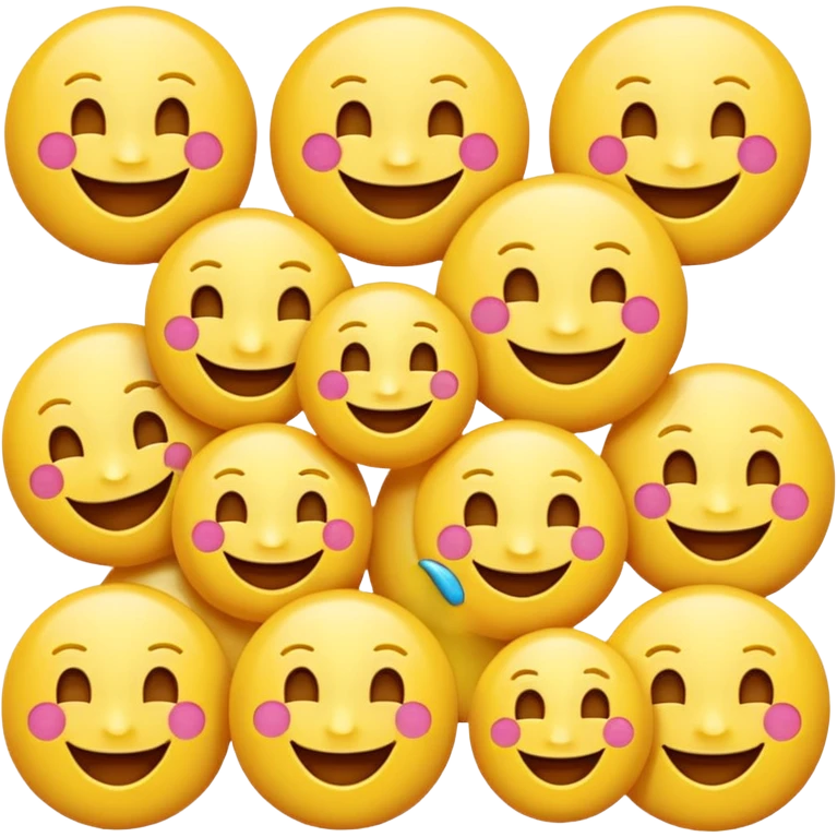 make the letter b with multipbel sepperate laughing emojis emoji