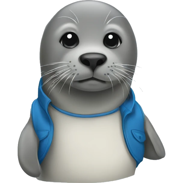 Seal with a blue vest emoji