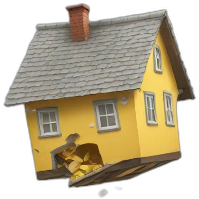 falling house emoji