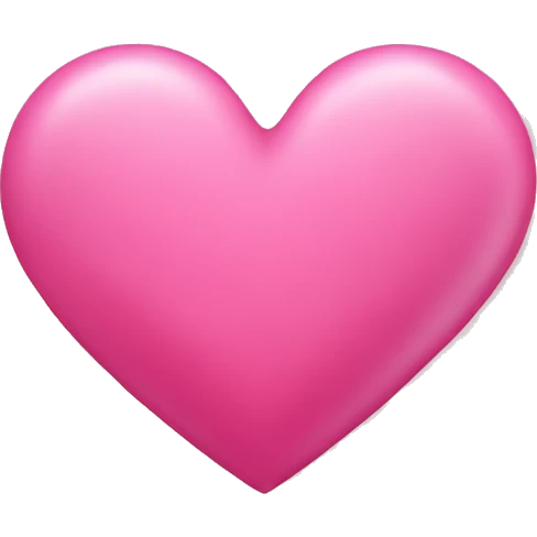 Pink heart emoji