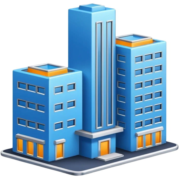 ELEMENTOS DE ARQUITECTURA COLOR AZUL emoji