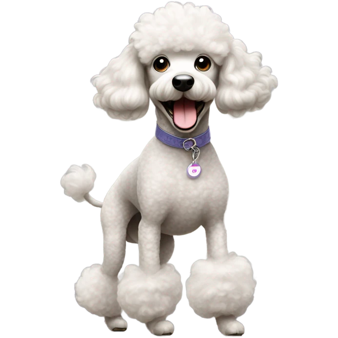 Poodle dancing emoji