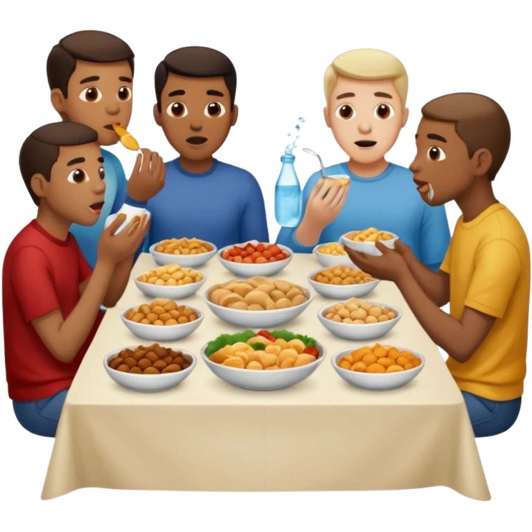 Hombres se les hace agua la boca emoji