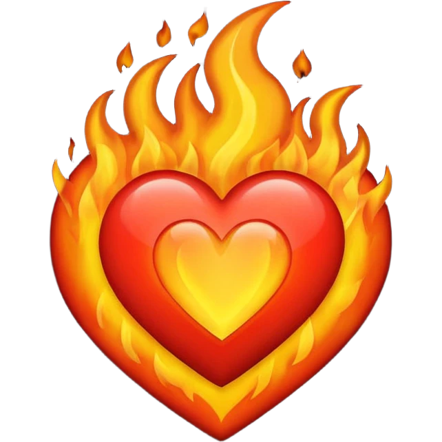 heart in fire emoji