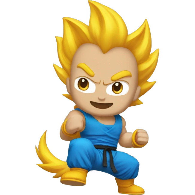 Un chat en super Sayan  emoji