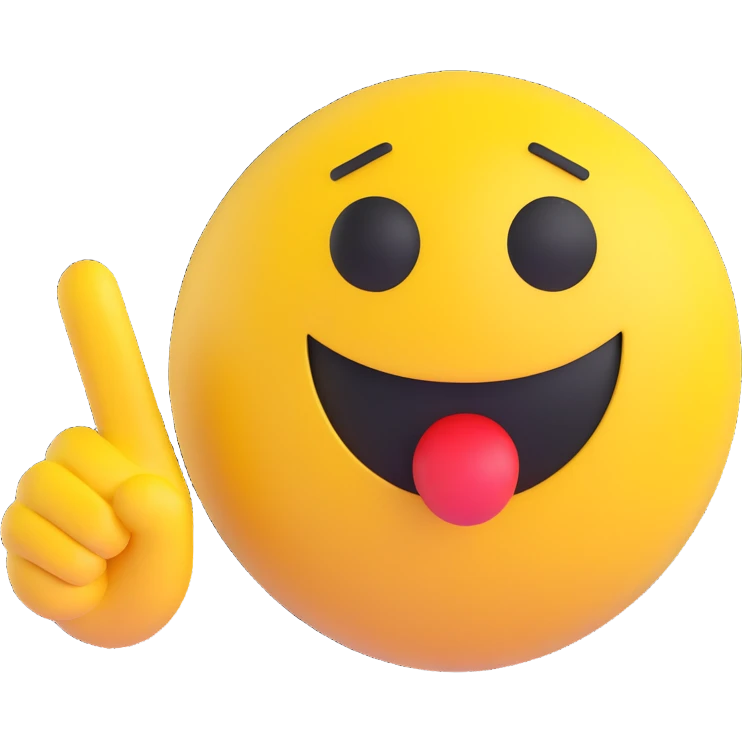smiley face giving the middle finger emoji