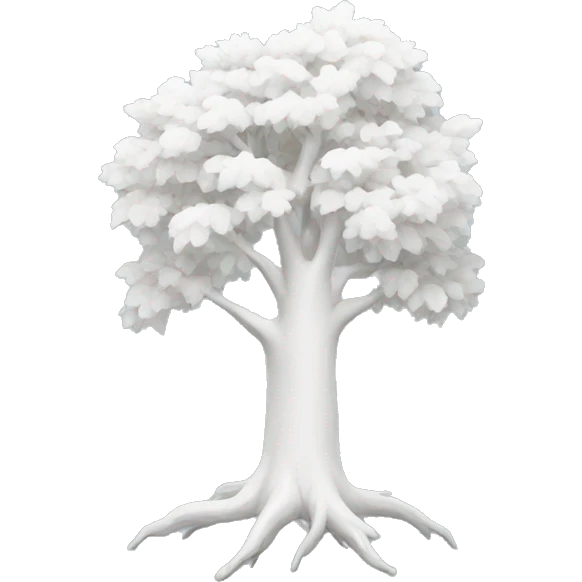 white tree emoji