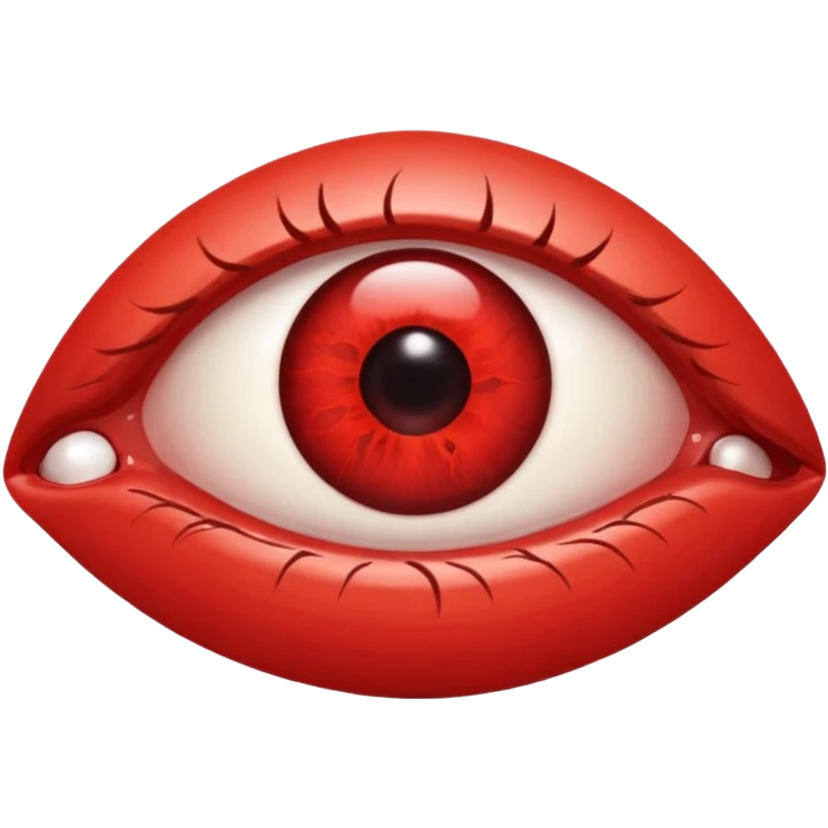 1 bloodshot eye emoji