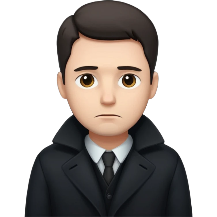 The sad man full body emoji