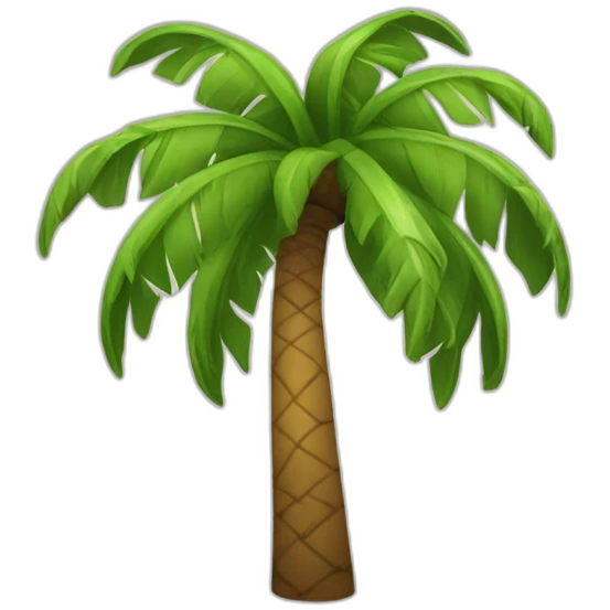 palm tree instead of head emoji