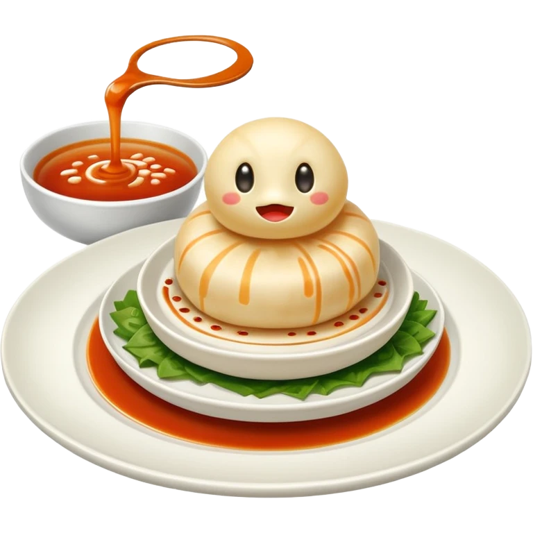 momo in plate  emoji