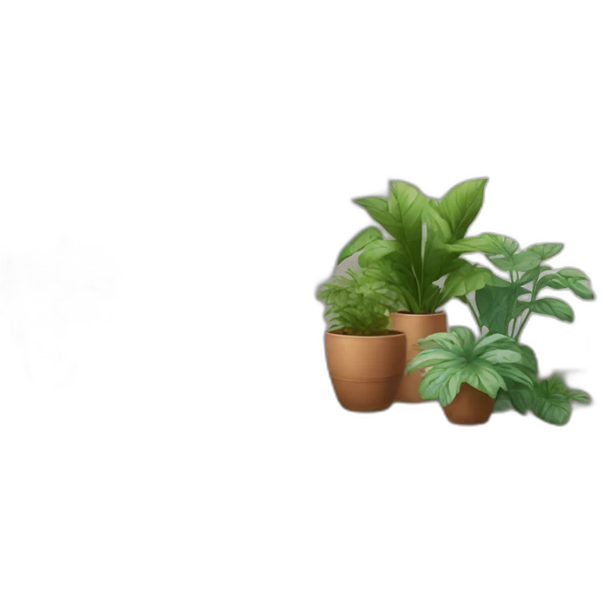 house white stairs plants emoji