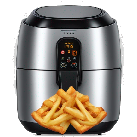 air fryer with hungry face emoji