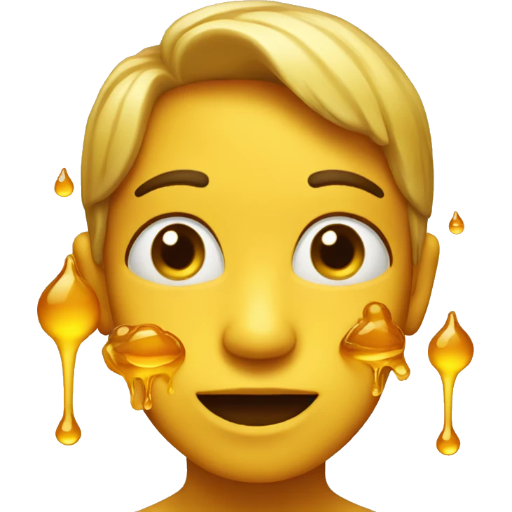 Face dripping with honey emoji