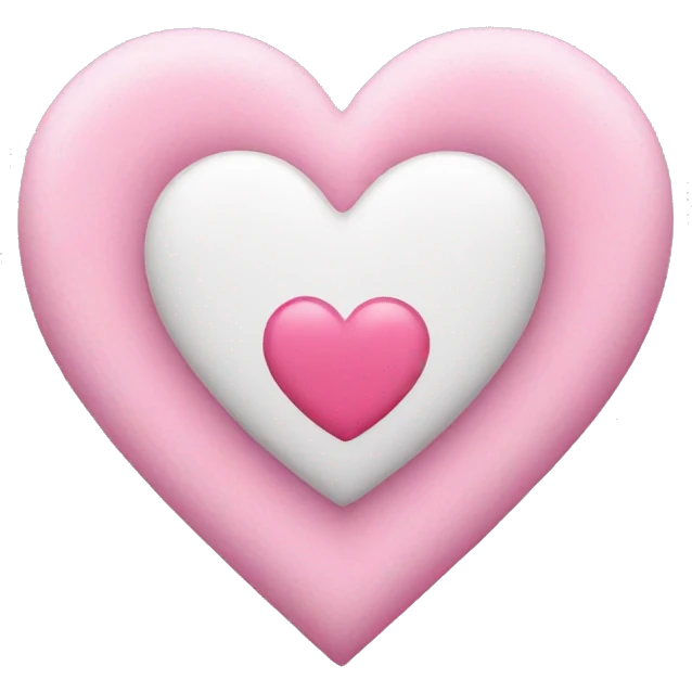 White and pink heart mix emoji