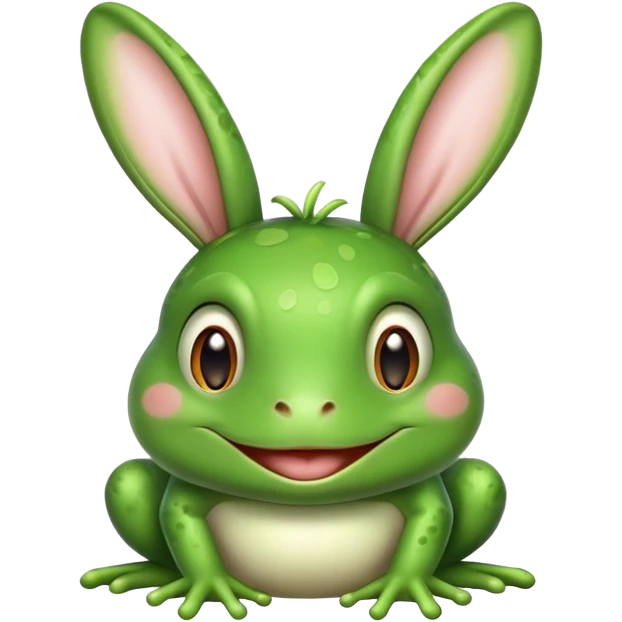Frog w bunny ears emoji
