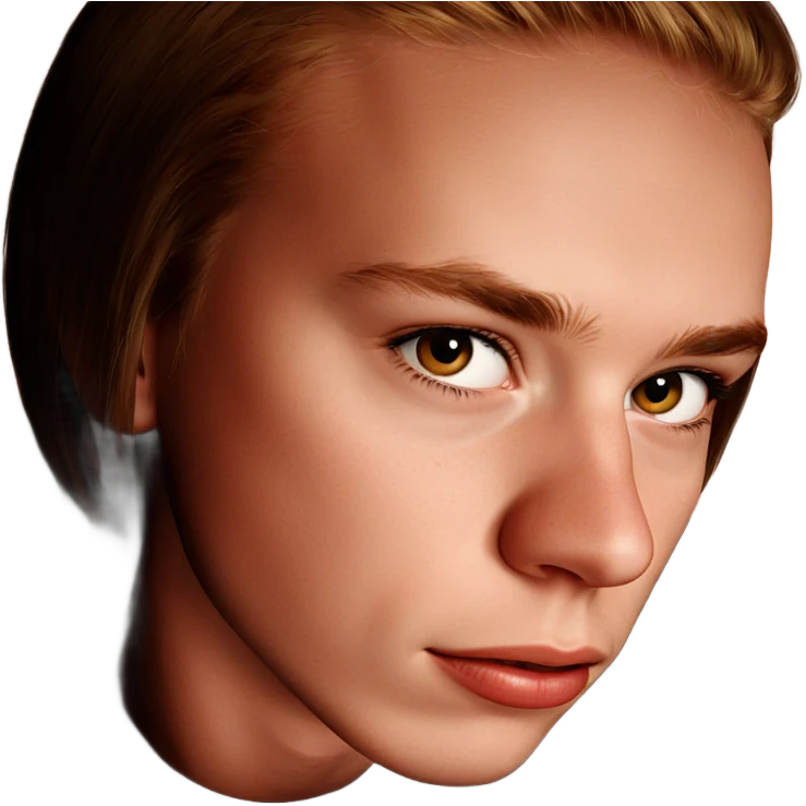 realistic portrait of girl and boy emoji