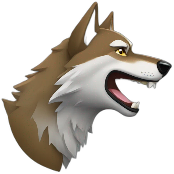 Drinking wolve emoji