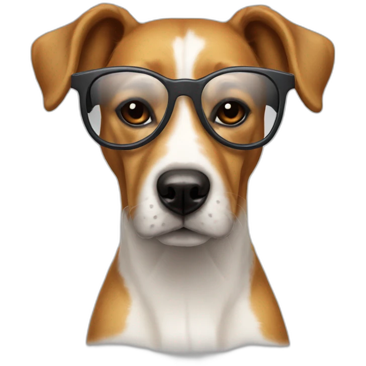 Chien avec lunettes de soleil emoji