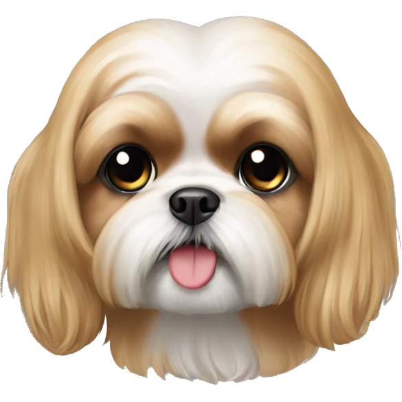 female short fur golden shih tzu  emoji