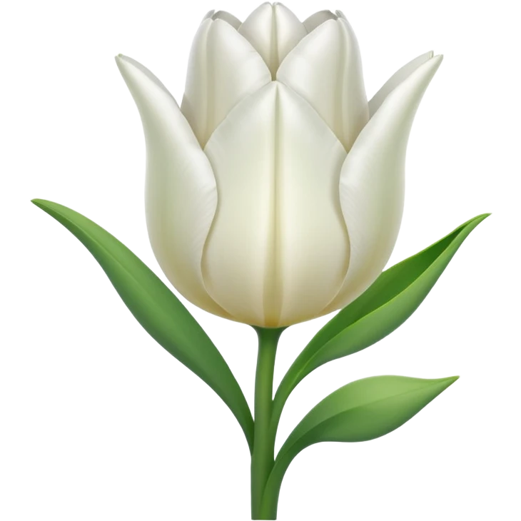 white tulip emoji