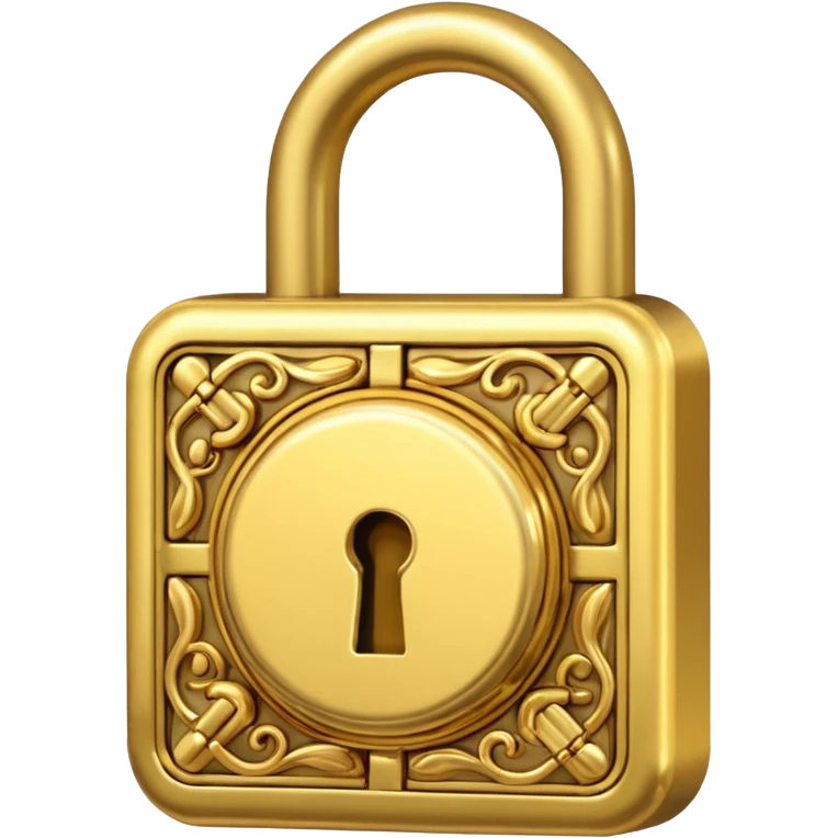 lock made out of money emoji