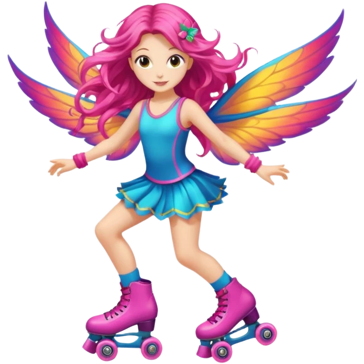 fairy on roller skates emoji
