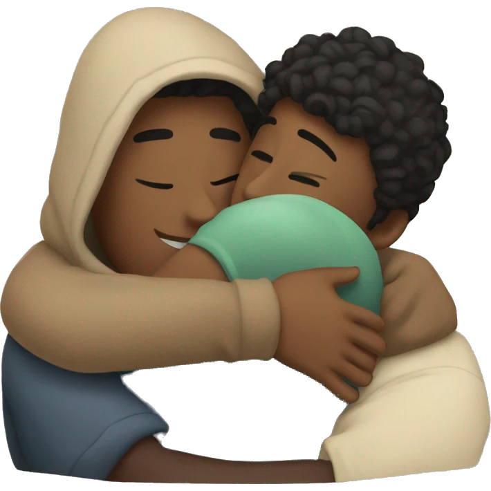 cozy hugs with boyfriend emoji