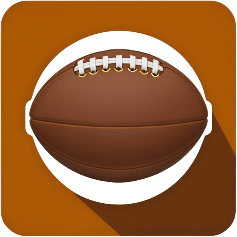 create a football icon inspired by airbnb category icons emoji