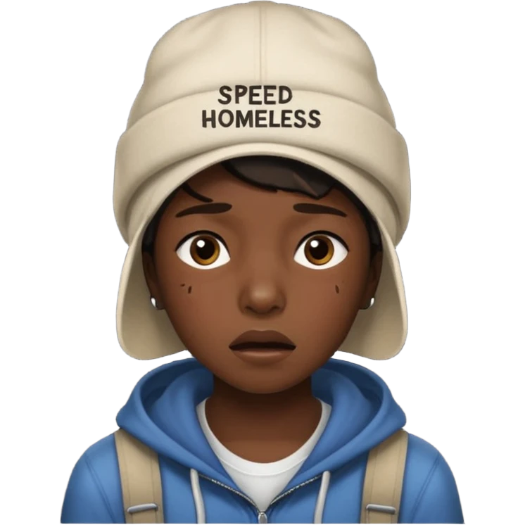 Do a emoji about the meme of the streamer speed “Speed I need this my mom is kind homeless” emoji