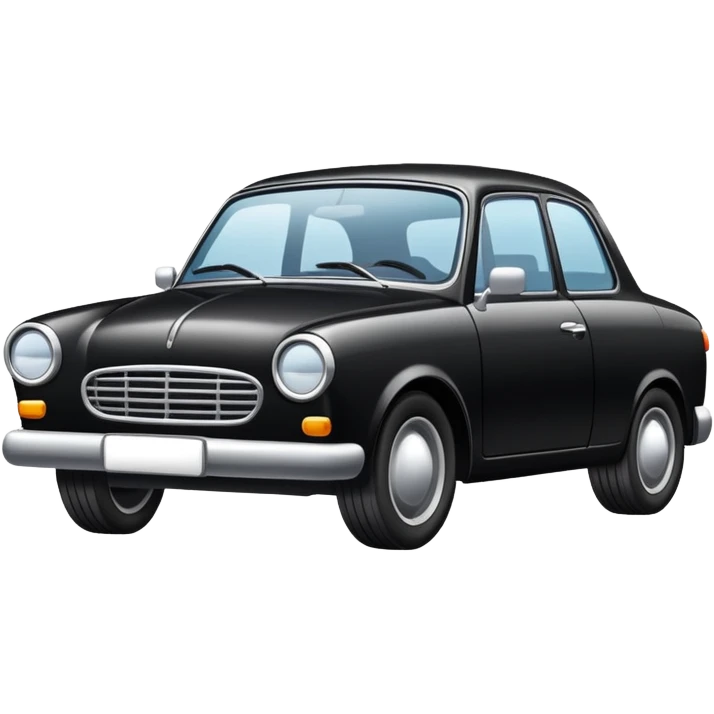  Car noir sec emoji
