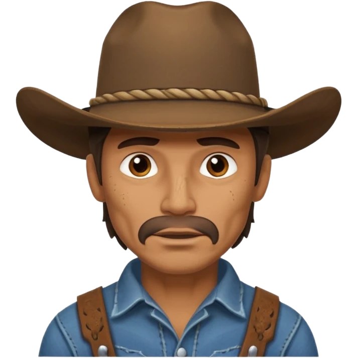 cowboy no hat emoji