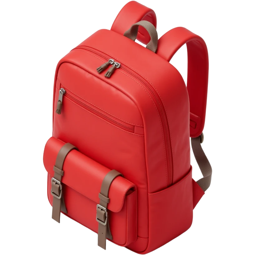red hiking backpack emoji